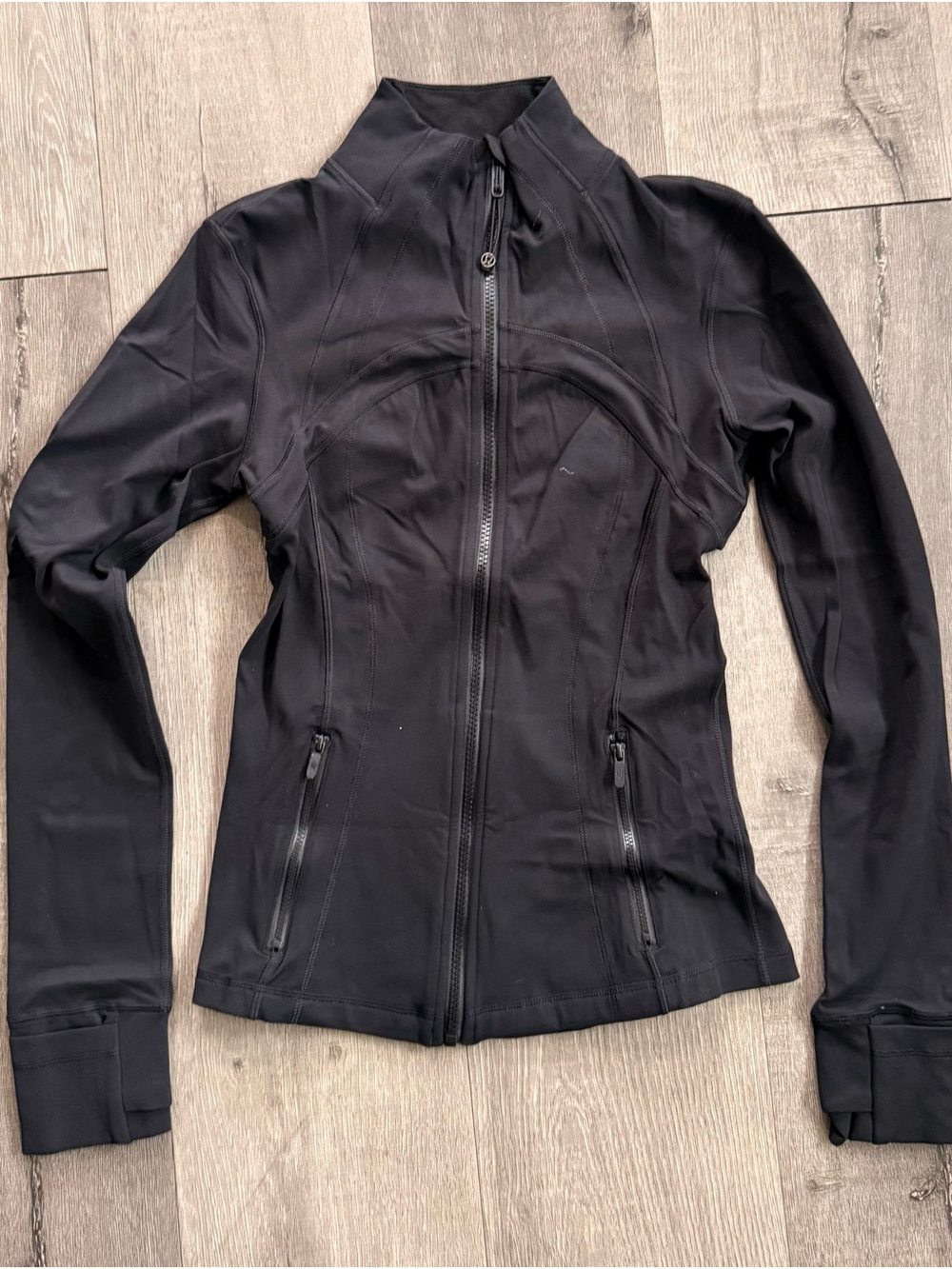 lululemon athletica Black Zip-Up Sculpting Jacket
